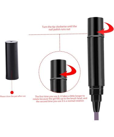Nail Art Pens Set Nail Polish Pens 8Pcs DIY Nail Gel Pen for Women Nail Point Graffiti Dotting Pen Nail Varnish Pens for Home Salon - Buy Online on GoSupps.com