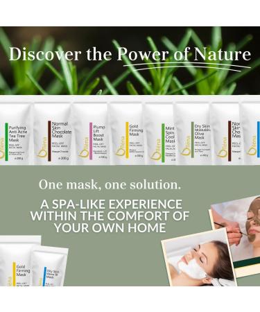 Alginate Peel-Off Moisture Powder Mask - Vegan Blackhead Remover & Pore Cleanser | No Rinse 200g + Free Tea Tree Anti-Acne Mask - Buy Online on GoSupps.com