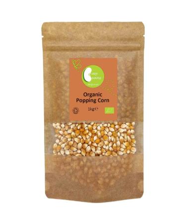 Organic Popping Corn - Certified Organic - by Busy Beans Organic (1kg)