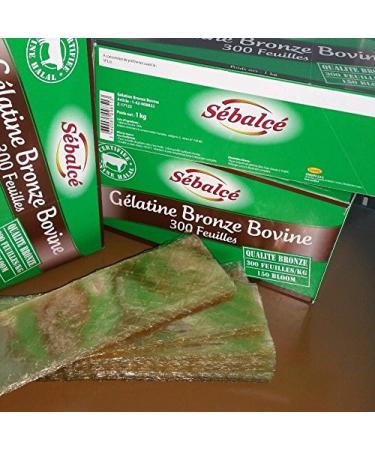 G latine bovine bronze halal x 10 feuilles