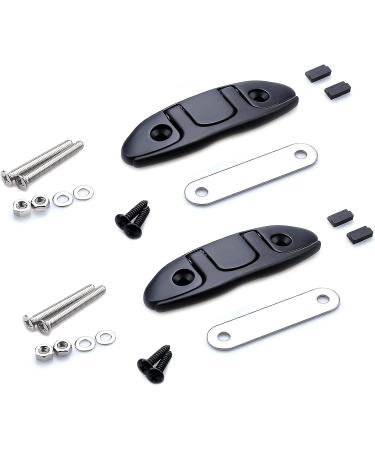 Mxeol Folding Boat Cleats - 2 Pack Stainless Steel Dock Cleats with Black Coating - Buy Online on GoSupps.com