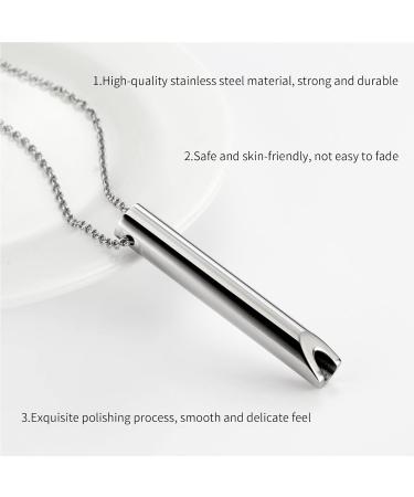 Mayoii Breathing Necklace - Stress Relief & Anxiety Calming for Women and Men - Clam Down Breathing Exercises - Rose Gold+Silver - Buy Online on GoSupps.com
