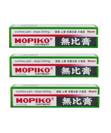 3 Boxes of MUHI Mopiko Ointment (20g)