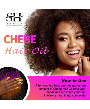 SEVICH Chebe Hair Oil with 100% Natural African Chebe Powder Serum - Hair Loss Treatment, Repair, Regrowth - 30ml - Buy Online on GoSupps.com