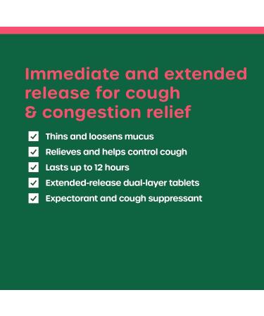 HealthCareAisle Guaifenesin & Dextromethorphan Extended Release Tablets - 1200 mg Mucus Relief & Cough Suppressant - 42 Count for Chest Congestion - Buy Online on GoSupps.com