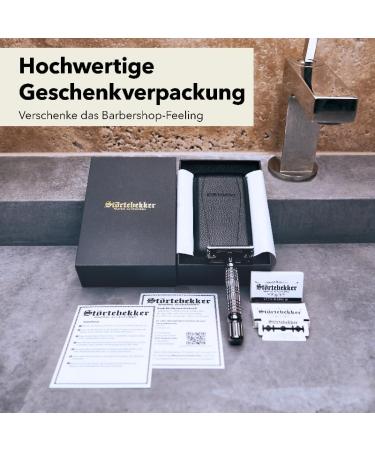 St rtebekker Premium Shaving Set - Entry-Level with Razor Plane Case & 110 Blades - Perfect Gift for Men - Buy Online on GoSupps.com