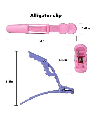 Teqifu Hair Clips 14 pcs - Professional Alligator Hair Clips for Styling and Cutting - Non-slip Grip with Wide Teeth - Durable Double-Hinged Design - Women's Salon Hair Accessories - Buy Online on GoSupps.com