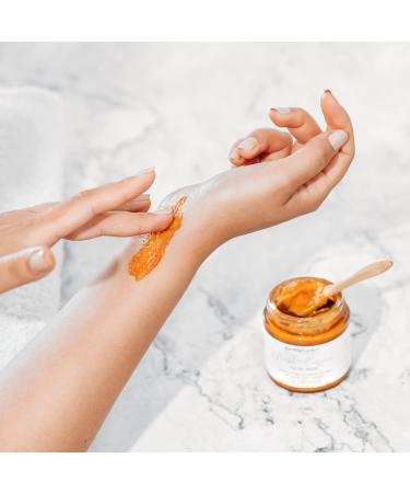 EarthlyGarden Pumpkin Enzyme Face Mask - Vegan, Cruelty-Free, Cleanse, Exfoliate, Moisturize & Hydrate, Brighten Dull Skin + Dark Spots - 4oz - For All Skin Types - Buy Online on GoSupps.com