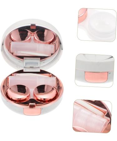 Healeved Contact Lens Container Set - Travel Case with Mirror Marble Design | Eye Contact Holder for Safe Storage - Ideal for International Shipping - Buy Online on GoSupps.com