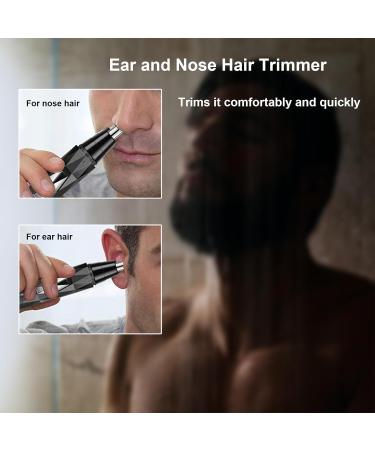 Rechargeable Ear and Nose Hair Trimmer for Men & Women - Dual Edge Blades for Painless Cutting Perfect for Eyebrows & Facial Hair - Buy Online on GoSupps.com
