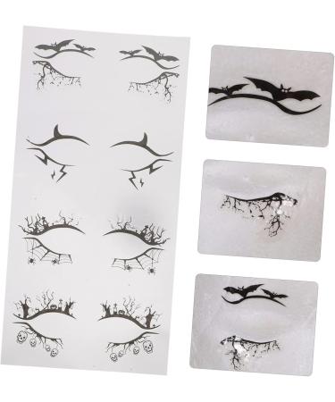 Gogogmee 4 Pairs Halloween Eyeliner Stickers Girl Stickers Hollow-out Eyeshadow Stickers Winged Eyeliner Pvc - Buy Online on GoSupps.com