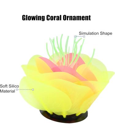 Buy VOCOSTE Aquarium Simulation Coral - Vibrant Yellow Silicone Water Flower for Stunning Aquascapes | Free Worldwide Shipping - Buy Online on GoSupps.com
