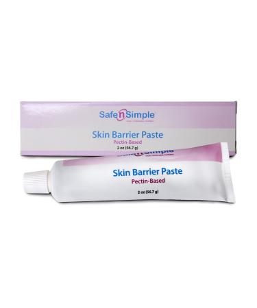 Safe n' Simple Stoma Skin Barrier Paste - 2 oz - Protective Ostomy Skin Barrier Supplies - Stoma Adhesive Skin Protectant Paste - Ostomy Skin Barrier Paste Classic Formula Pectin Based 2 Ounce