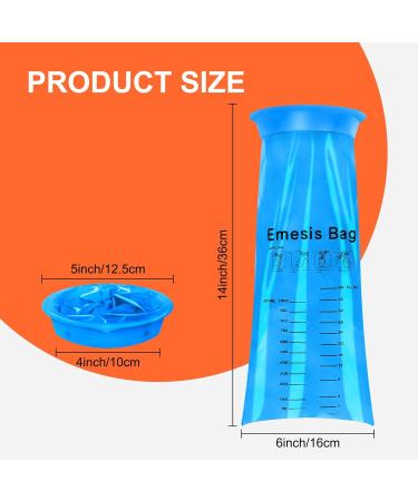Smilco Barf Bags - 15 Pack Disposable Vomit Bags for Travel Motion Sickness & Car - Emesis Bags for Quick Clean-Up - Buy Online on GoSupps.com