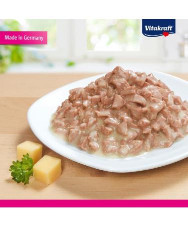 Vita Power Po sie Cr ation - Turkey in Cheese Sauce Wet Cat Food for Adults (15x85g) | No Sugar No Cereals Premium Snacks - Buy Online on GoSupps.com