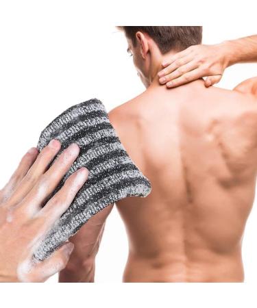 Extra Long Exfoliating Washcloth & Body Scrubber - Ideal for Dirt Removal on Skin - Buy Online on GoSupps.com