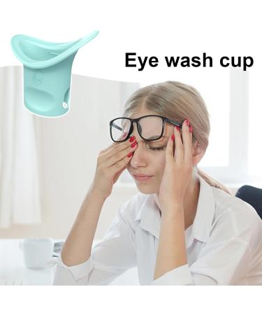 Eye Wash Cups | Silicone Eye Washer Portable Cleaning Cup | Soft Eye Bath Eye Cleaner Cup with Scale for Eye Washing Refresh and Clean Tired Eyes Wobblo Blue - Buy Online on GoSupps.com