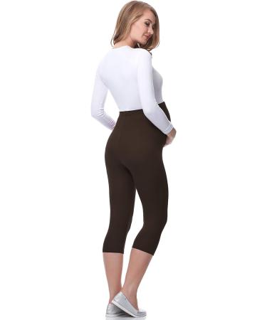 Be Mammy Maternity 3/4 Leggings XXL - Brown | Comfortable Pregnancy Wear - Buy Online on GoSupps.com