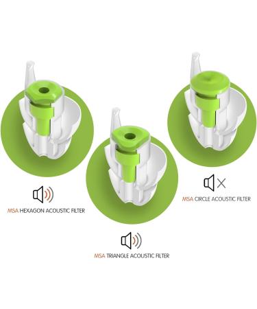 MSA SoundOut Ear Plugs for Sleeping | Reusable Comfortable Side Sleeper Ear Plugs | Noise Reduction & Snoring Relief | Hypoallergenic with Acoustic Filters & Travel Case - Buy Online on GoSupps.com