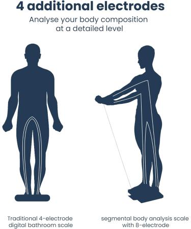 TANITA BC-545N Segmental Body Composition Scale On Screen Readings Per Body Part 10 Measurements Silver - Buy Online on GoSupps.com