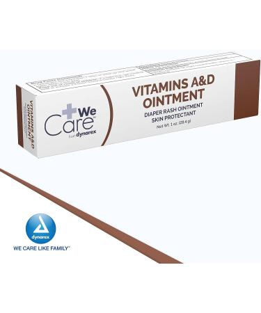 Dynarex Vitamins A & D Skin Protectant Ointment - 1 oz. Tube for Diaper Rash Relief - Buy Online on GoSupps.com