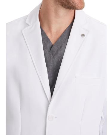 Healing Hands 5103 Lyndon Men's Lab Coat - Full Length, 6 Pocket White Hospital Coat from The White Coat Professional Collection - Size 36 - Buy Online on GoSupps.com