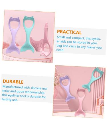 Didiseaon Outil de Maquillage des Yeux en Silicone Violet Pochoir pour Eyeliner et Mascara Utilisation Quotidienne pour Femmes Aide Pr cise pour Maquillage des Paupi res et Cils - Buy Online on GoSupps.com
