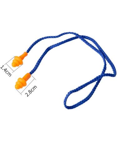 5 Pairs Reusable Silicone Earplugs with String - Noise Cancelling Ear Plugs for Sleep & Hearing Protection - International Shipping - Buy Online on GoSupps.com