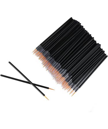 FRCOLOR 100 Pcs Disposable Eyeliner Brush Makeup Liquid Eyeliner With Hat 10x0.3cmx2pcs Blackx2pcs - Buy Online on GoSupps.com