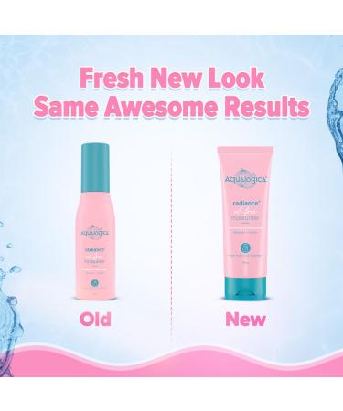 Aqualogica Radiance+ Oil Free Face Moisturizer | Watermelon & Niacinamide Infused | Helps Reduce Acne Marks | Hydrates Skin without Stickiness | 3.38 Fl Oz/100ml - Buy Online on GoSupps.com