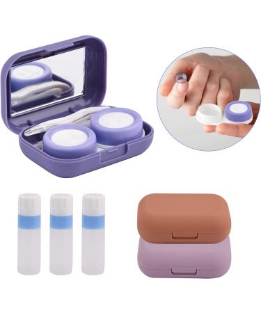 Shop HOMFANSEC Multicolored 3-Part Contact Lens Case + Solution Bottle | Ocean Tides Design - Perfect Storage Set for All Your Contact Lens Needs! - Buy Online on GoSupps.com
