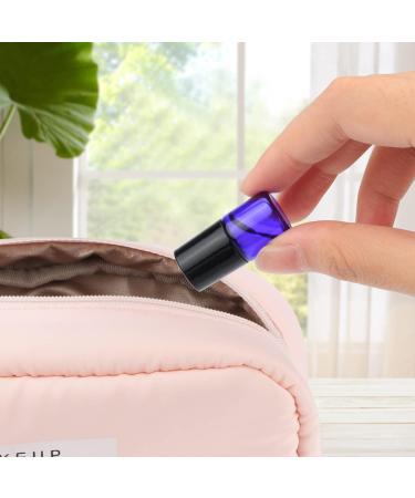 50-Pack 1ml Glass Roll-On Bottles Mixed Colors with Stainless Steel Roller Balls and Black Caps for Aromatherapy - Includes Pipette - Buy Online on GoSupps.com