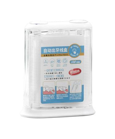 Pop-up tooth silk dispenser dental dispenser |Automatic dental floss-stick organizer |Refillable oral care tooth-porch picks portable case travel-friendly for the family