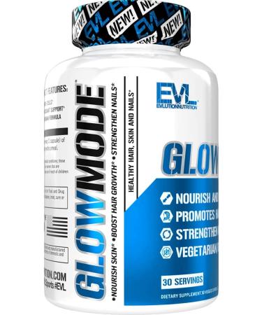 EVLution Nutrition GlowMode - 30 Veggie Capsules for Radiant Skin - Buy Online on GoSupps.com