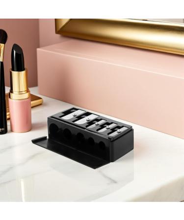 Taille-crayon de Maquillage Manuel 5 Trous Noir avec Couvercle Lot de 2 pour Crayons Sourcils L vres et Eye-liner Pr cision Professionnelle Compact Voyage - Buy Online on GoSupps.com