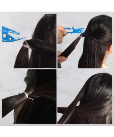 Elastic Hair Tie Cutter for Kids - 3Pcs Hair Rubber Band Remover Tool for Toddler Girls + 50Pcs Colorful Mini Clear Hair Ties - Buy Online on GoSupps.com