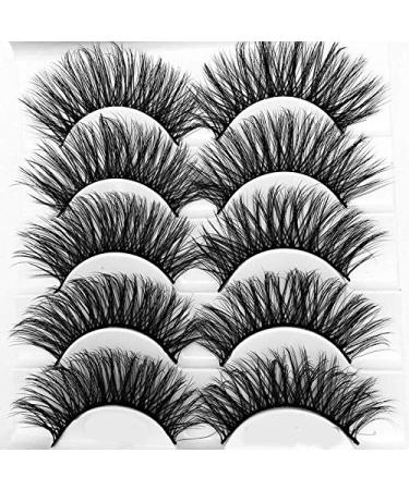 Icycheer 3D Mixed Artificial Hair False Eyelashes | Thick Cross Long Wispy Fluffy Makeup Tools - 5 Pairs (3D53) - International Shipping Available - Buy Online on GoSupps.com