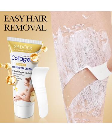 Hair Removal Cream for Women | Sensitive Skin-Friendly Fast & Moisturizing Painless Depilatory Solution - Buy Online on GoSupps.com