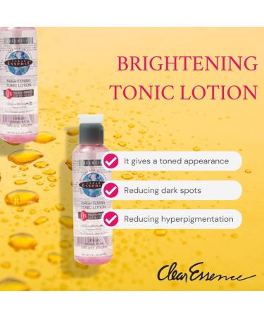 Clear Essence Brightening Tonic Lotion - Face & Acne Moisturizer for Oily Skin - Blemish Spot Treatment - Complexion Enhancing Facial Lotion - Buy Online on GoSupps.com