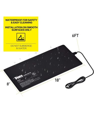 iPower Reptile Heat Mat + Hygrometer - Terrarium Heating Pad & Digital Thermostat for Amphibians & Reptiles - Buy Online on GoSupps.com