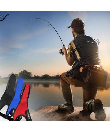 MyTayt 3-Piece Scratch-Resistant Fishing Gloves - Unisex Slide-Resistant Finger Protection for Outdoor Fishing (Red Blue Black) - Buy Online on GoSupps.com