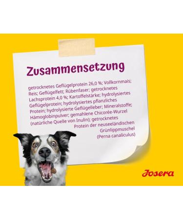 JOSERA Mini Salmon & Chicken (5 x 900 g) | Super Premium Croquettes with Salmon Protein | Small Croquettes Ideal for Small Dogs | With Delicious Gravy Powder Even When Wet | Pack of 5 - Buy Online on GoSupps.com