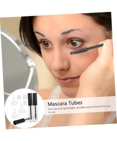 Healvian 2 Sets Mascara Tube Funnel Beer Bottle Ice Holder Clear Lash Mascara Cosmetic Black Plastic - Buy Online on GoSupps.com