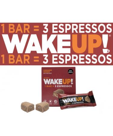 Caffeinated Cinnamon Crunch Protein Bars | Gluten Free Vegetarian 350mg Caffeine | Boost Focus & Clarity | 6 Pack | Shop Now - Buy Online on GoSupps.com