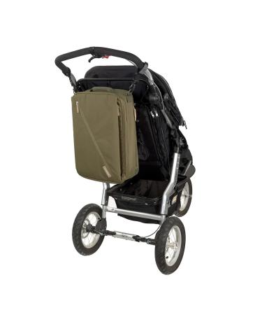 Casual Baby Wrap Backpack with Diaper Pad & Stroller Attachment - Water Repellent Olive Green | Tidy Talent - Buy Online on GoSupps.com