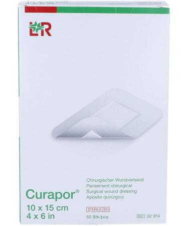 Lohmann & Rauscher Curapor Sterile Surgical Wound Dressing 10x15 cm - 50 Pieces | International Shipping Available - Buy Online on GoSupps.com