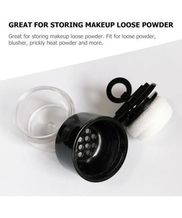 FOMIYES 10 Pcs Powder Box Portable Powder Case Cosmetics Powder Cases Empty Powder Puff Case Flocked Cotton 7x4cmx5pcs Blackx5pcs - Buy Online on GoSupps.com
