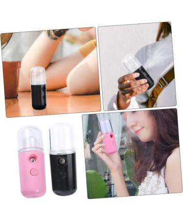 FOMIYES 4 Pcs Spray Hydrating Apparatus Steamer for Face Handheld Facial Sprayer Portable Humidifier Mister 10.5x3.5cmx2pcs Pink Blackx2pcs - Buy Online on GoSupps.com
