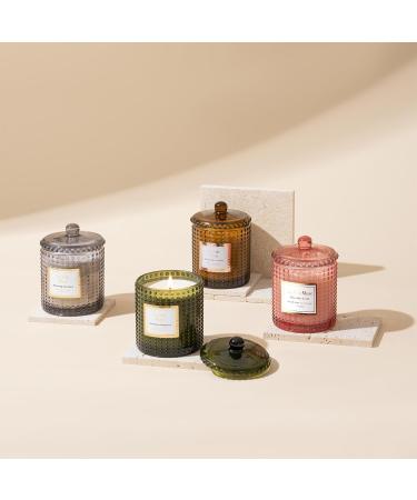 La Jolie Muse Damascen Rose Fragrance Candle - 75 Hours of Aromatic Bliss Natural Wax & Floral Aroma - Perfect Gift for Women - 285g Rose Noir & Oud - Buy Online on GoSupps.com