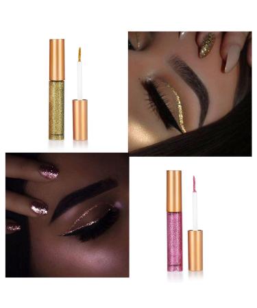 10 Colors Liquid Eyeliner Set - Waterproof Shiny Metallic & Glitter Makeup Kit for Wedding & Cosplay - Buy Online on GoSupps.com